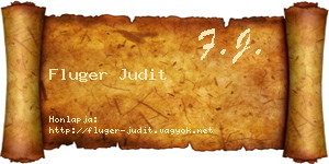 Fluger Judit névjegykártya